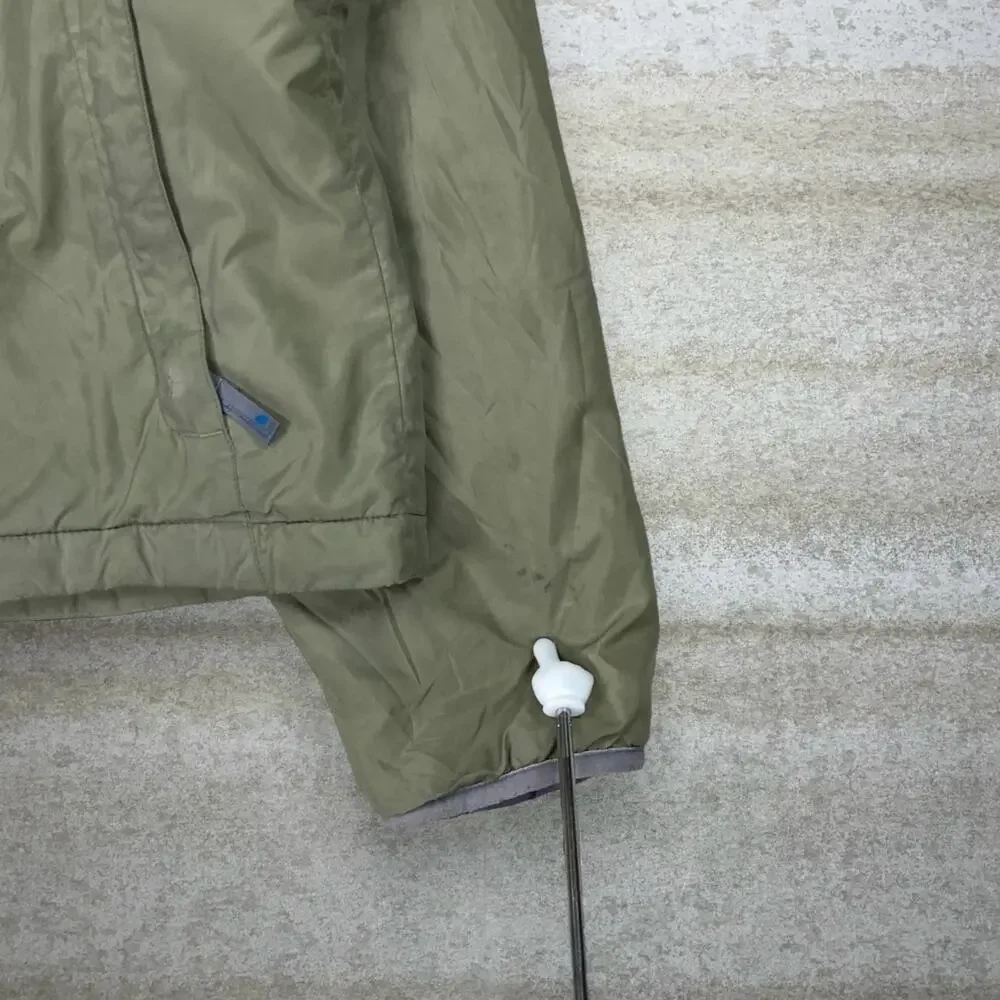 Vintage Y2K The North Face Puffer Jacket Mens L Green Grey Insulated Polyester - Picture 6 of 13